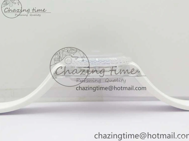 MiroTime 0116 Submariner Phantomlab Transparent KZF Best Edition Black Dial on White Rubber Strap VR StreetReady 2567